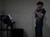 J singing kareoke
